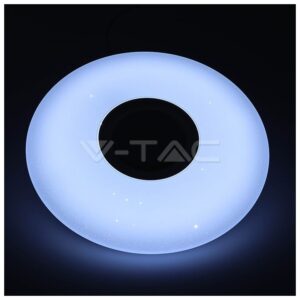 LED V-TAC Πλαφονιέρα 35W RGB+ Λευκό 3 αποχρώσεις, με Ενσωματωμένο Ηχείο και Bluetooth χειρισμό από Κοντρόλ ή Κινητό 1490