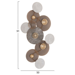 ΜΕΤΑΛΛΙΚΟ ΔΙΑΚΟΣΜΗΤΙΚΟ ΤΟΙΧΟΥ HM7165 ΧΡΥΣΟ ΛΕΥΚΟ 91x6x50Y εκ.