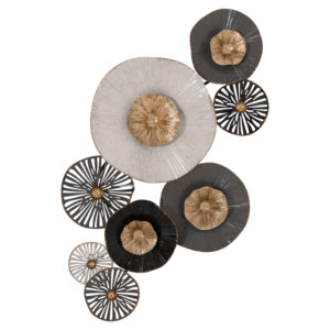 ΜΕΤΑΛΛΙΚΟ ΔΙΑΚΟΣΜΗΤΙΚΟ ΤΟΙΧΟΥ HM7170 ΓΚΡΙ ΕΚΡΟΥ ΧΡΥΣΟ 88x7x51Y εκ.