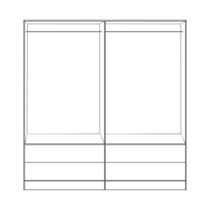 ΝΤΟΥΛΑΠΑ 4ΦΥΛΛΗ REINA ME 4 ΣΥΡΤΑΡΙΑ HM21259 ΜΕΛΑΜΙΝΗ ΓΚΡΙ-SONAMA 160x42x180Υεκ