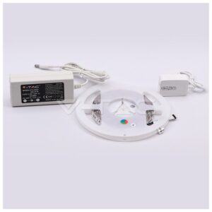 Ολοκληρωμένο σετ Ταινίας LED V-TAC 10W 60 smd 5050 Led/m RGB συμβατή με Amazon Alexa & Google Home 2583