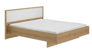 Otello κρεβάτι υπέρδιπλο 200x93x204εκ. ( για στρώμα 180x200εκ.) Helvezia Oak / Λευκό