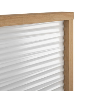 Otello κρεβάτι υπέρδιπλο 200x93x204εκ. ( για στρώμα 180x200εκ.) Helvezia Oak / Λευκό