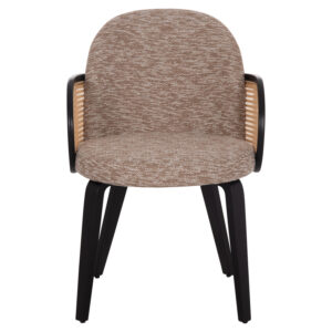 ΠΟΛΥΘΡΟΝΑ ΤΡΑΠΕΖΑΡΙΑΣ BECKER HM18246.03 PLYWOOD ΜΑΥΡΟ--ΚΑΦΕ ΥΦΑΣΜΑ 54x62x79Υεκ.