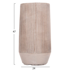 ΣΕΤ 2ΤΜΧ ΓΛΑΣΤΡΕΣ ΚΥΛΙΝΔΡΟΙ ΣΕΙΡΑ GARDENER HM4727 FIBERCLAY-ΧΡΩΜΑ CEMENT Φ35x64Υεκ