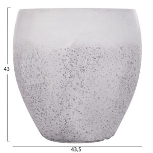 ΣΕΤ 3ΤΜΧ ΓΛΑΣΤΡΕΣ ΣΕΙΡΑ GARDENER HM4718 FIBERCLAY ΛΕΥΚΟ Φ55x54Υεκ