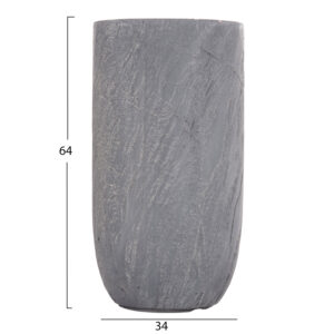 ΣΕΤ 3ΤΜΧ ΓΛΑΣΤΡΕΣ ΚΥΛΙΝΔΡΟΙ ΣΕΙΡΑ GARDENER HM4720 FIBERCLAY-ΧΡΩΜΑ CEMENT Φ44x79Υεκ