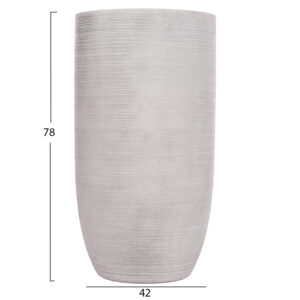 ΣΕΤ 3ΤΜΧ ΓΛΑΣΤΡΕΣ ΚΥΛΙΝΔΡΟΙ ΣΕΙΡΑ GARDENER HM4721 FIBERCLAY-ΧΡΩΜΑ CEMENT Φ42x78Υεκ