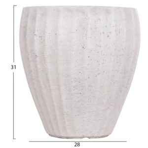 ΣΕΤ 3ΤΜΧ ΓΛΑΣΤΡΕΣ ΣΤΡΟΓΓΥΛΕΣ ΣΕΙΡΑ GARDENER HM4728 FIBERCLAY-ΧΡΩΜΑ CEMENT Φ48x56Υεκ