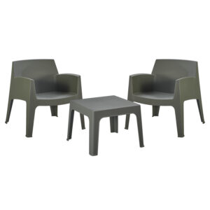 ΣΕΤ LOUNGE 3ΤΜΧ SLEEK HM21274.05 DARK OLIVE GREEN ΠΟΛΥΠΡΟΠΥΛΕΝΙΟ