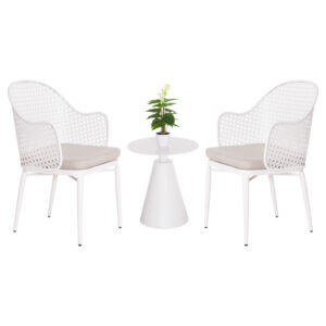 ΣΕΤ LOUNGE 3TMX ΕΞ.ΧΩΡΟΥ OREGO HM21106.02 ΑΛΟΥΜΙΝΙΟ ΣΕ ΛΕΥΚΟ