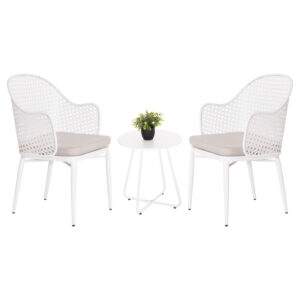 ΣΕΤ LOUNGE 3TMX ΕΞ.ΧΩΡΟΥ OREGO HM21107.02 ΑΛΟΥΜΙΝΙΟ & ΜΕΤΑΛΛΟ ΣΕ ΛΕΥΚΟ