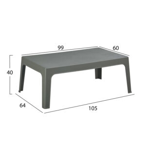 ΣΕΤ LOUNGE 4ΤΜΧ SLEEK HM21275.05 DARK OLIVE GREEN ΠΟΛΥΠΡΟΠΥΛΕΝΙΟ