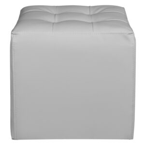 ΣΚΑΜΠΩ 37Χ37Χ35εκ ΜΕ PU ΛΕΥΚΟ PUNK HM264.02