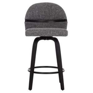 ΣΚΑΜΠΟ ΜΠΑΡ ΠΕΡΙΣΤΡΕΦΟΜΕΝΟ DEKKER HM18250.03 PLYWOOD ΜΑΥΡΟ--ΥΦΑΣΜΑ ΓΚΡΙ 48x54x96Υεκ.