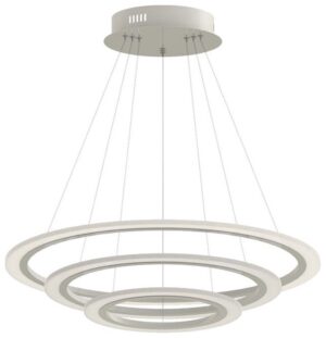Soft Light V-TAC Κυκλικός Πολυέλαιος με τρεις λεπτούς δακτυλίους 70W Θερμό Λευκό Dimmable 3904