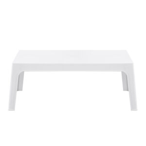 ΤΡΑΠΕΖΑΚΙ ΟΡΘΟΓΩΝΙΟ SLEEK HM6367.01 ΠΟΛΥΠΡΟΠΥΛΕΝΙΟ ΣΕ ΛΕΥΚΟ 105x64x40Υεκ.