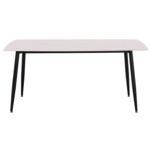 ΤΡΑΠΕΖΙ RAVEN HM18150.01 ΚΕΡΑΜΙΚΟ TOP ΜΕ ΟΨΗ ΛΕΥΚΟ ΜΑΡΜΑΡΟ 160x80x74Υεκ.