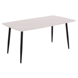 ΤΡΑΠΕΖΙ RAVEN HM18150.01 ΚΕΡΑΜΙΚΟ TOP ΜΕ ΟΨΗ ΛΕΥΚΟ ΜΑΡΜΑΡΟ 160x80x74Υεκ.