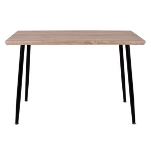 ΤΡΑΠΕΖΙ ΤΡΑΠΕΖΑΡΙΑΣ PALOMA HM8334.01, 120X70Χ76,5 SONΟMA, ΜΑΥΡΑ ΠΟΔΙΑ