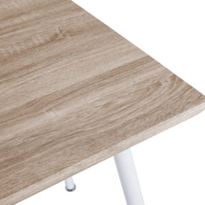 ΤΡΑΠΕΖΙ ΤΡΑΠΕΖΑΡΙΑΣ PALOMA HM8334.02, 120X70X76,5- SONOMA, ΛΕΥΚΑ ΠΟΔΙΑ