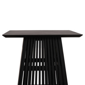 ΤΡΑΠΕΖΙ ΤΡΑΠΕΖΑΡΙΑΣ ΤΕΤΡΑΓΩΝΟ FRANTZ HM9458.02 MINDI ΞΥΛΟ ΜΑΥΡΟ 80x80x78Yεκ.