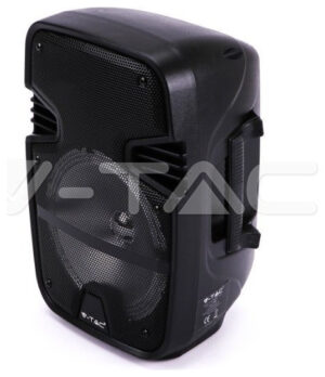 V-TAC Επαναφορτιζόμενο Ηχείο 15W 8inch με Μικρόφωνο Τηλεχειριστήριο και Φωτισμό RGB 7735