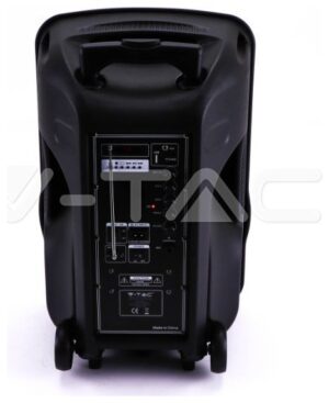 V-TAC Επαναφορτιζόμενο Ηχείο Trolley 35W 12inch με Μικρόφωνο Τηλεχειριστήριο και Φωτισμό RGB 7737