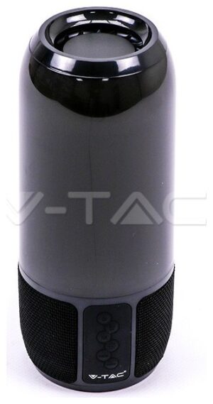 V-TAC Επιτραπέζιο φωτιστικό LED Ηχείο Bluetooth 2x3W RGB με USB και TF Card Χρώμα Μαύρο 8570