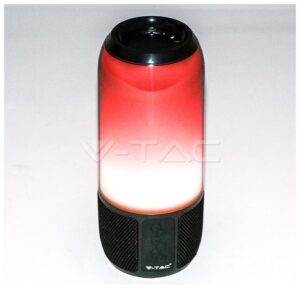 V-TAC Επιτραπέζιο φωτιστικό LED Ηχείο Bluetooth 2x3W RGB με USB και TF Card Χρώμα Μαύρο 8570
