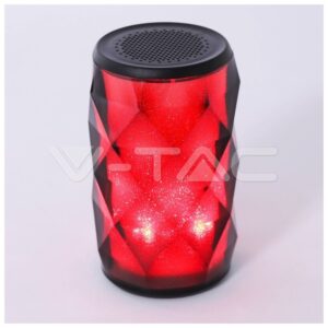 V-TAC Φορητό Μίνι Ηχείο Bluetooth 3W Επαναφορτιζόμενο 1200mAh Crystal RGB LED 7723