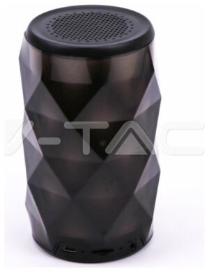 V-TAC Φορητό Μίνι Ηχείο Bluetooth 3W Επαναφορτιζόμενο 1200mAh Crystal RGB LED 7723