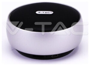 V-TAC Φορητό Μίνι Ηχείο Bluetooth 4W Επαναφορτιζόμενο 800mAh Γκρι 7717