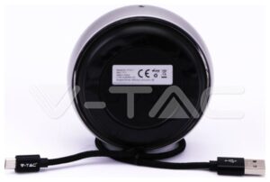 V-TAC Φορητό Μίνι Ηχείο Bluetooth 4W Επαναφορτιζόμενο 800mAh Γκρι 7717