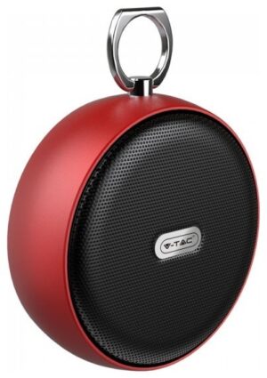 V-TAC Φορητό Μίνι Ηχείο Bluetooth 4W Επαναφορτιζόμενο 800mAh Κόκκινο 7716
