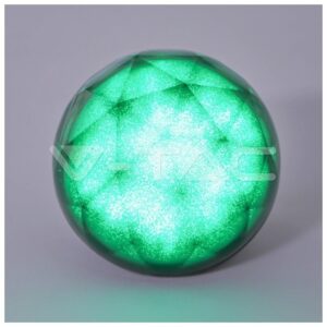 V-TAC Φορητό Μίνι Ηχείο Σφαίρα Bluetooth 3W Επαναφορτιζόμενο 1200mAh Crystal RGB LED 7722