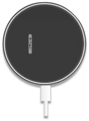 V-TAC Φορτιστής Ασύρματης Γρήγορης Φόρτισης 5A Μαύρος 7708