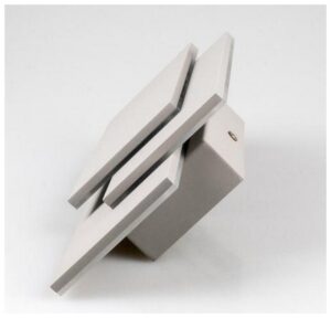 V-TAC Φωτιστικό Τοίχου Απλίκα 12W Παραλληλόγραμμα Γκρι Θερμό Λευκό 8206