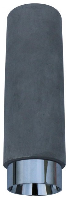 V-TAC Κρεμαστό Φωτιστικό Σποτ για GU10 Γύψος και Μέταλλο Κυλινδρικό Γκρι με Χρώμιο 3135