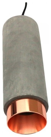 V-TAC Κρεμαστό Φωτιστικό Σποτ για GU10 Γύψος και Μέταλλο Κυλινδρικό Γκρι με Ροζ Χαλκό 3130