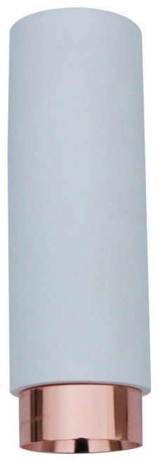 V-TAC Κρεμαστό Φωτιστικό Σποτ για GU10 Γύψος και Μέταλλο Κυλινδρικό Λευκό με Ροζ χαλκός 3111