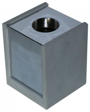 V-TAC Βάση Φωτιστικό Σποτ Εξωτερικό για GU10 Γύψος και Μέταλλο Τετράγωνο Γκρι με Χρώμιο 3142