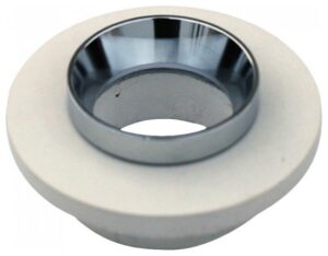 V-TAC Βάση Φωτιστικό Σποτ Χωνευτό για GU10 Γύψος και Μέταλλο Στρογγυλό Υπόλευκο με Χρώμιο 3126