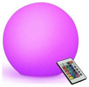 Φωτιστικό LED μπαταρίας V-TAC Εξωτερικού χώρου Σφαίρα 3W RGB D400mm Επαναφορτιζόμενο 40201