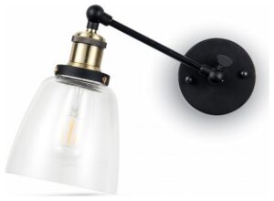 Vintage Απλίκα Φωτιστικό Τοίχου Γυάλινο Καπέλο Κώνος Φ140mm με Ντουί Ε27 3861