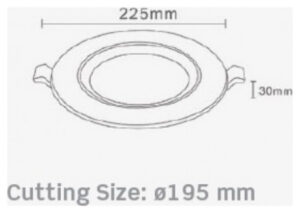 LED V-TAC Φωτιστικό Σποτ Κινούμενο 30W Στρογγυλό SAMSUNG Chip Θερμό Λευκό 845