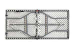 Τραπέζι catering Rodeo pakoworld πτυσσόμενο-βαλίτσα λευκό 152x70x74εκ