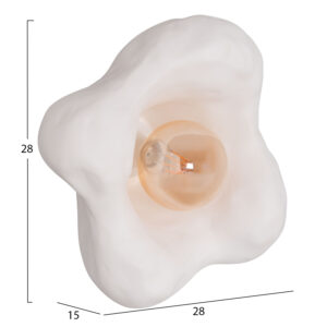 ΕΠΙΤΟΙΧΙΟ ΦΩΤΙΣΤΙΚΟ LUXON HM4701.02M FIBER CEMENT ΣΕ ΛΕΥΚΟ 28x15x28Υεκ.