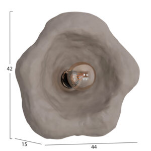 ΕΠΙΤΟΙΧΙΟ ΦΩΤΙΣΤΙΚΟ LUXON HM4701.03L FIBER CEMENT ΣΕ ΓΚΡΙ 44x15x42Υεκ.