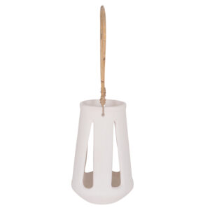 ΕΠΙΤΡΑΠΕΖΙΟ ΦΑΝΑΡΙ ERANTYL HM4696.02L ΛΕΥΚΟ FIBER CEMENT & ΧΕΡΟΥΛΙ RATTAN Φ17x27Yεκ.